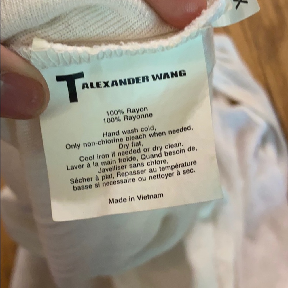 COPY - T by Alexander Wang long tank white mini d… - Picture 6 of 6